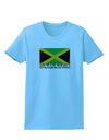 Jamaica Flag Womens T-Shirt-Womens T-Shirt-TooLoud-Aquatic-Blue-X-Small-Davson Sales