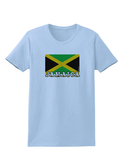 Jamaica Flag Womens T-Shirt-Womens T-Shirt-TooLoud-Light-Blue-X-Small-Davson Sales