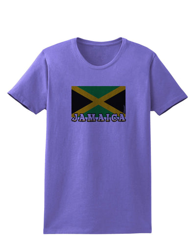 Jamaica Flag Womens T-Shirt-Womens T-Shirt-TooLoud-Violet-X-Small-Davson Sales