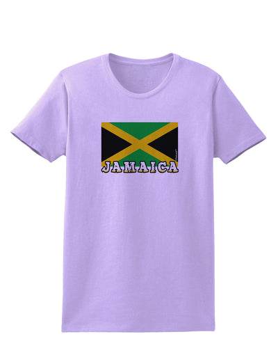 Jamaica Flag Womens T-Shirt-Womens T-Shirt-TooLoud-Lavender-X-Small-Davson Sales