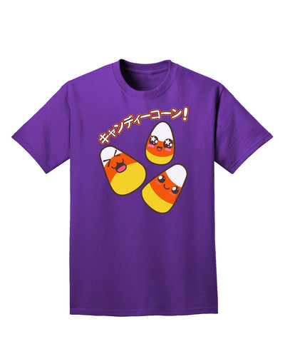 Japanese Kawaii Candy Corn Halloween Adult Dark T-Shirt-Mens T-Shirt-TooLoud-Purple-Small-Davson Sales