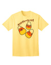 Japanese Kawaii Candy Corn Halloween - Premium Adult T-Shirt for Festive Celebrations-Mens T-shirts-TooLoud-Yellow-Small-Davson Sales