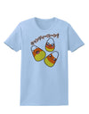 Japanese Kawaii Candy Corn Halloween Womens T-Shirt-Womens T-Shirt-TooLoud-Light-Blue-X-Small-Davson Sales