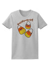 Japanese Kawaii Candy Corn Halloween Womens T-Shirt-Womens T-Shirt-TooLoud-AshGray-X-Small-Davson Sales