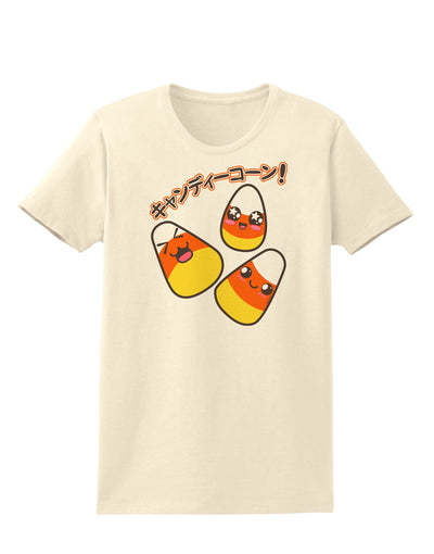 Japanese Kawaii Candy Corn Halloween Womens T-Shirt-Womens T-Shirt-TooLoud-Natural-X-Small-Davson Sales