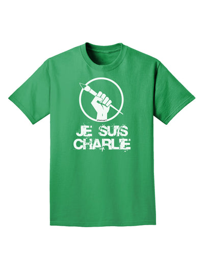 Je Suis Charlie Adult Dark T-Shirt-Mens T-Shirt-TooLoud-Kelly-Green-Small-Davson Sales