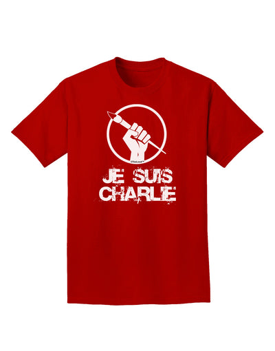 Je Suis Charlie Adult Dark T-Shirt-Mens T-Shirt-TooLoud-Red-Small-Davson Sales