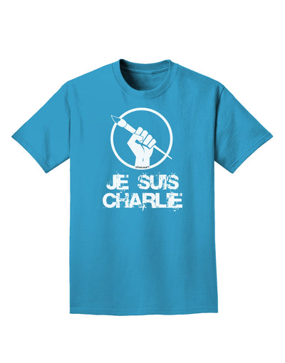 Je Suis Charlie Adult Dark T-Shirt-Mens T-Shirt-TooLoud-Turquoise-Small-Davson Sales