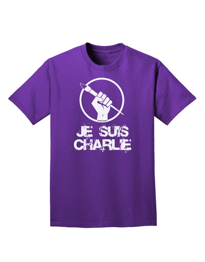 Je Suis Charlie Adult Dark T-Shirt-Mens T-Shirt-TooLoud-Purple-Small-Davson Sales