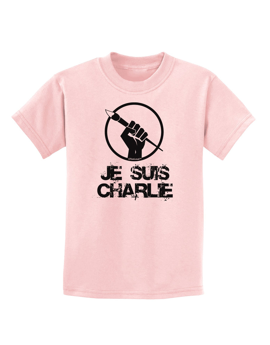 Je Suis Charlie Childrens T-Shirt-Childrens T-Shirt-TooLoud-White-X-Small-Davson Sales