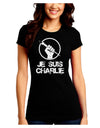 Je Suis Charlie Juniors Crew Dark T-Shirt-T-Shirts Juniors Tops-TooLoud-Black-Juniors Fitted Small-Davson Sales