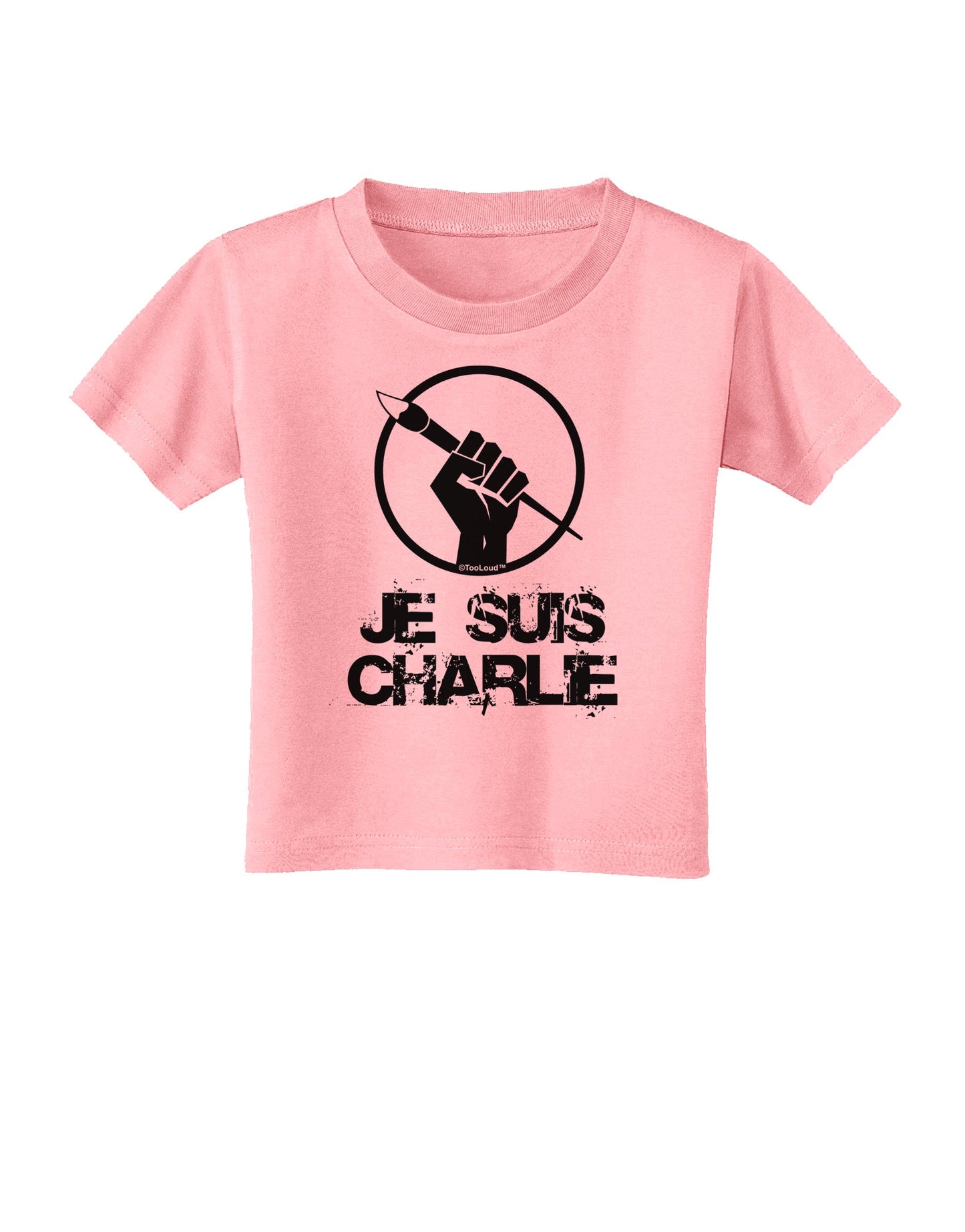 Je Suis Charlie Toddler T-Shirt-Toddler T-Shirt-TooLoud-Candy-Pink-2T-Davson Sales