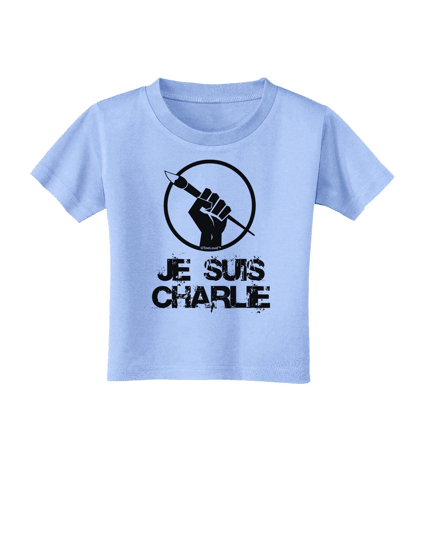 Je Suis Charlie Toddler T-Shirt-Toddler T-Shirt-TooLoud-Aquatic-Blue-2T-Davson Sales
