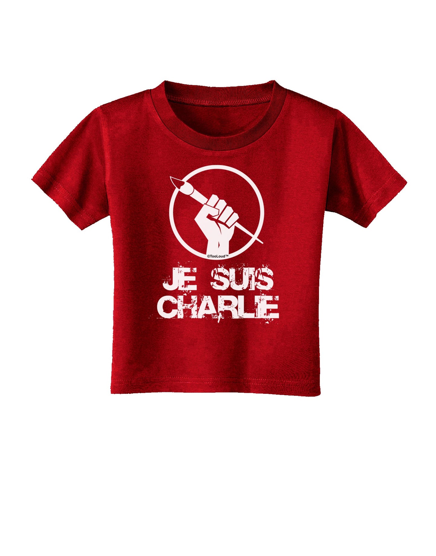 Je Suis Charlie Toddler T-Shirt Dark-Toddler T-Shirt-TooLoud-Red-2T-Davson Sales