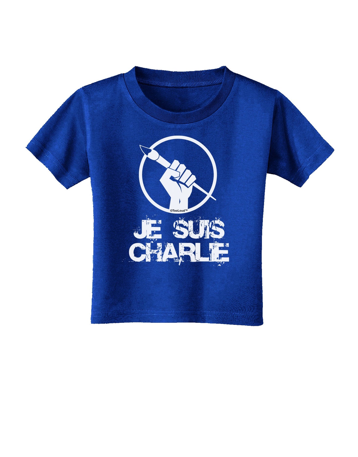 Je Suis Charlie Toddler T-Shirt Dark-Toddler T-Shirt-TooLoud-Royal-Blue-2T-Davson Sales