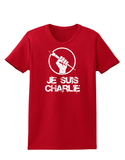 Je Suis Charlie Womens Dark T-Shirt-Womens T-Shirt-TooLoud-Red-X-Small-Davson Sales