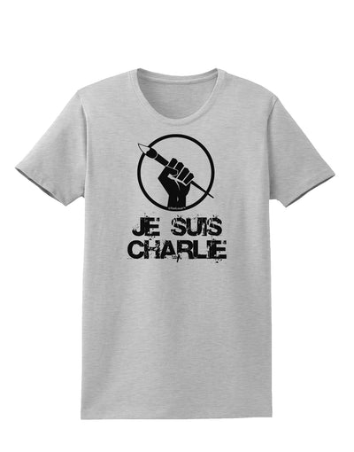 Je Suis Charlie Womens T-Shirt-Womens T-Shirt-TooLoud-AshGray-X-Small-Davson Sales