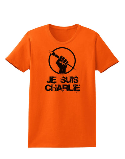 Je Suis Charlie Womens T-Shirt-Womens T-Shirt-TooLoud-Orange-X-Small-Davson Sales