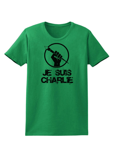 Je Suis Charlie Womens T-Shirt-Womens T-Shirt-TooLoud-Kelly-Green-X-Small-Davson Sales