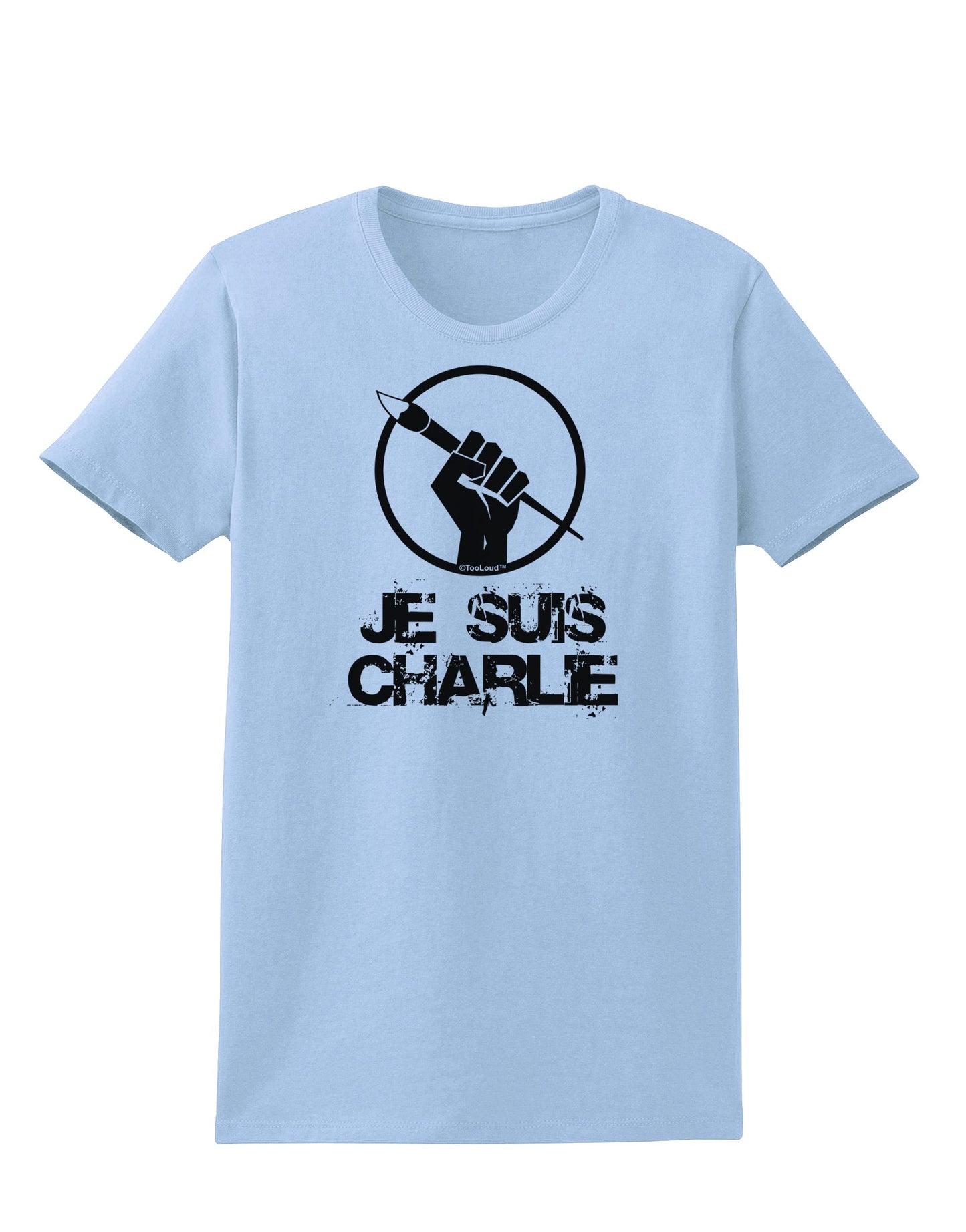 Je Suis Charlie Womens T-Shirt-Womens T-Shirt-TooLoud-Light-Blue-X-Small-Davson Sales