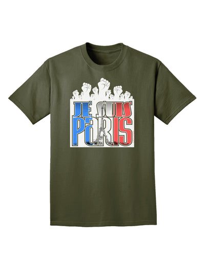 Je Suis Paris - Strong Adult Dark T-Shirt-Mens T-Shirt-TooLoud-Military-Green-Small-Davson Sales