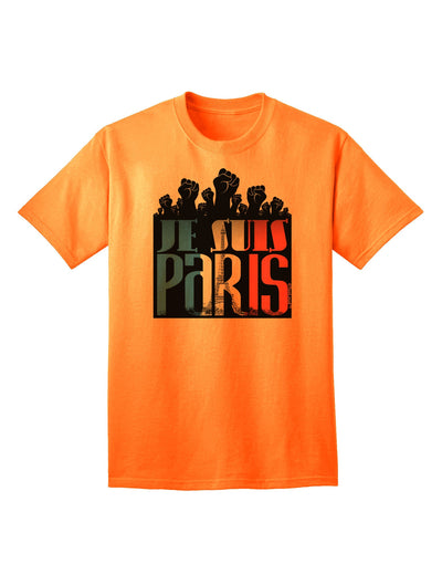 Je Suis Paris - Strong Adult T-Shirt-Mens T-Shirt-TooLoud-Neon-Orange-Small-Davson Sales