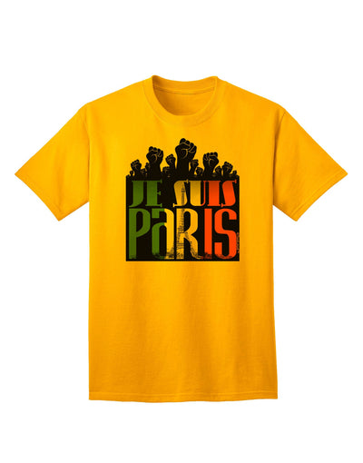 Je Suis Paris - Strong Adult T-Shirt-Mens T-Shirt-TooLoud-Gold-Small-Davson Sales