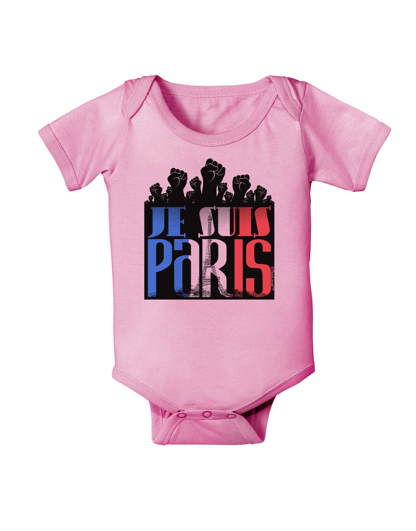 Je Suis Paris - Strong Baby Romper Bodysuit by-Baby Romper-TooLoud-Pink-06-Months-Davson Sales