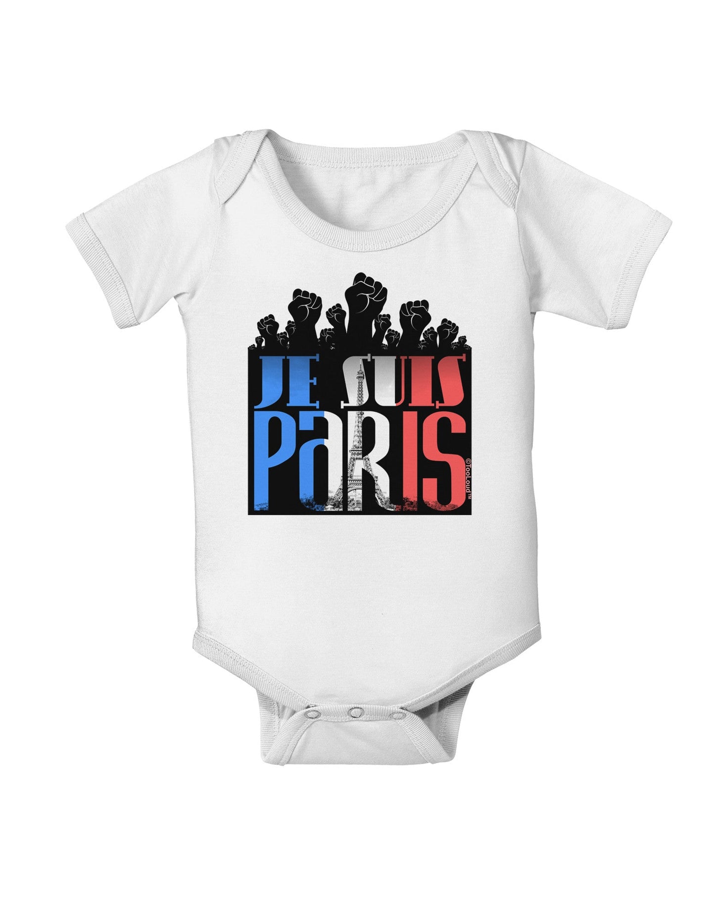Je Suis Paris - Strong Baby Romper Bodysuit by-Baby Romper-TooLoud-White-06-Months-Davson Sales