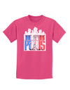 Je Suis Paris - Strong Childrens Dark T-Shirt-Childrens T-Shirt-TooLoud-Sangria-X-Small-Davson Sales