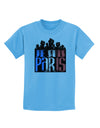 Je Suis Paris - Strong Childrens T-Shirt-Childrens T-Shirt-TooLoud-Aquatic-Blue-X-Small-Davson Sales