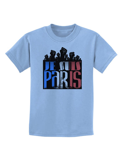 Je Suis Paris - Strong Childrens T-Shirt-Childrens T-Shirt-TooLoud-Light-Blue-X-Small-Davson Sales