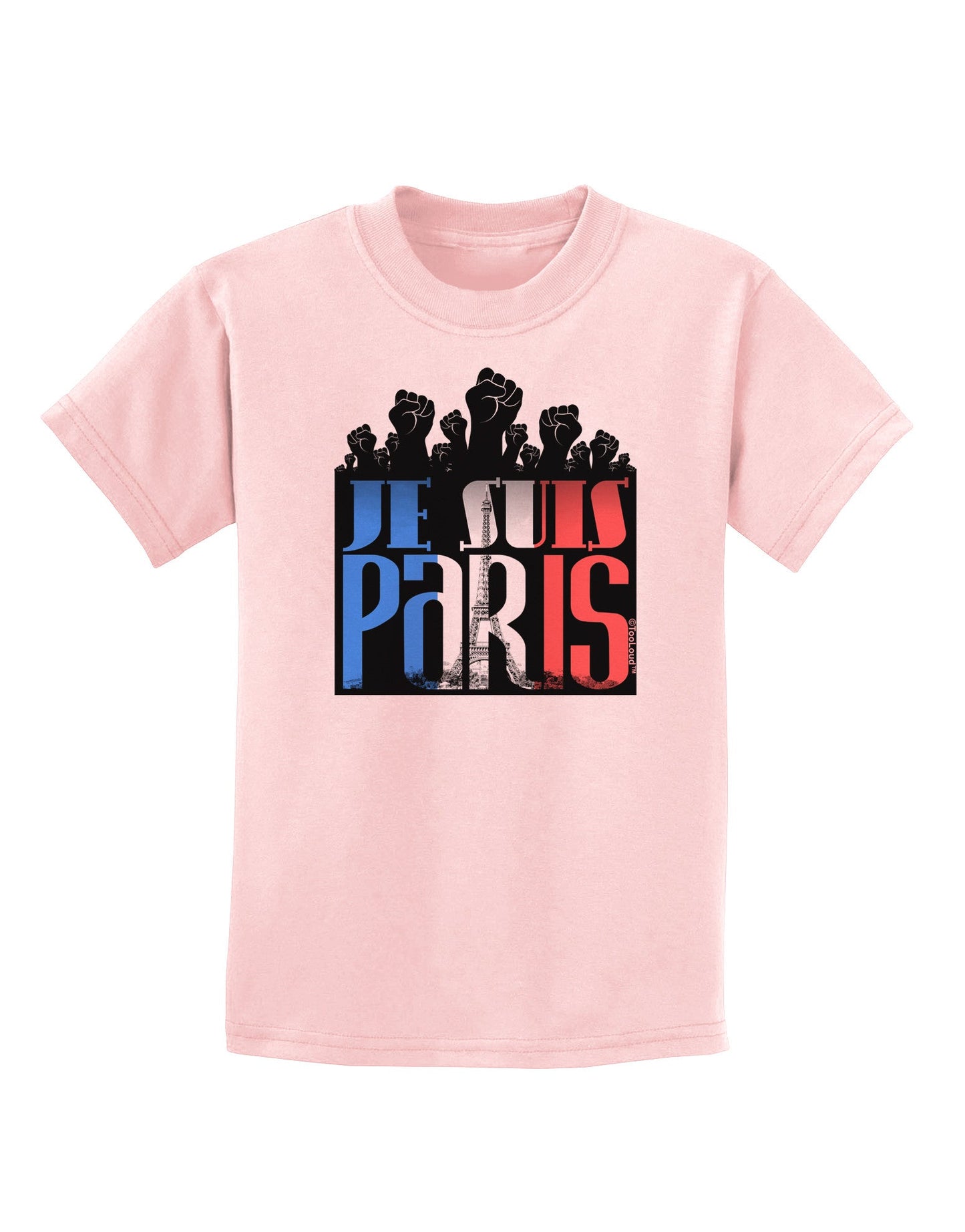 Je Suis Paris - Strong Childrens T-Shirt-Childrens T-Shirt-TooLoud-PalePink-X-Small-Davson Sales