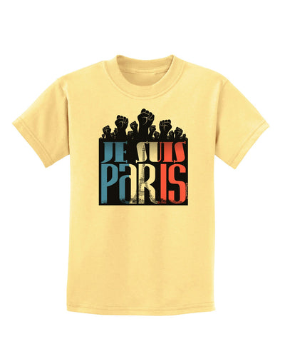 Je Suis Paris - Strong Childrens T-Shirt-Childrens T-Shirt-TooLoud-Daffodil-Yellow-X-Small-Davson Sales