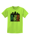 Je Suis Paris - Strong Childrens T-Shirt-Childrens T-Shirt-TooLoud-Lime-Green-X-Small-Davson Sales