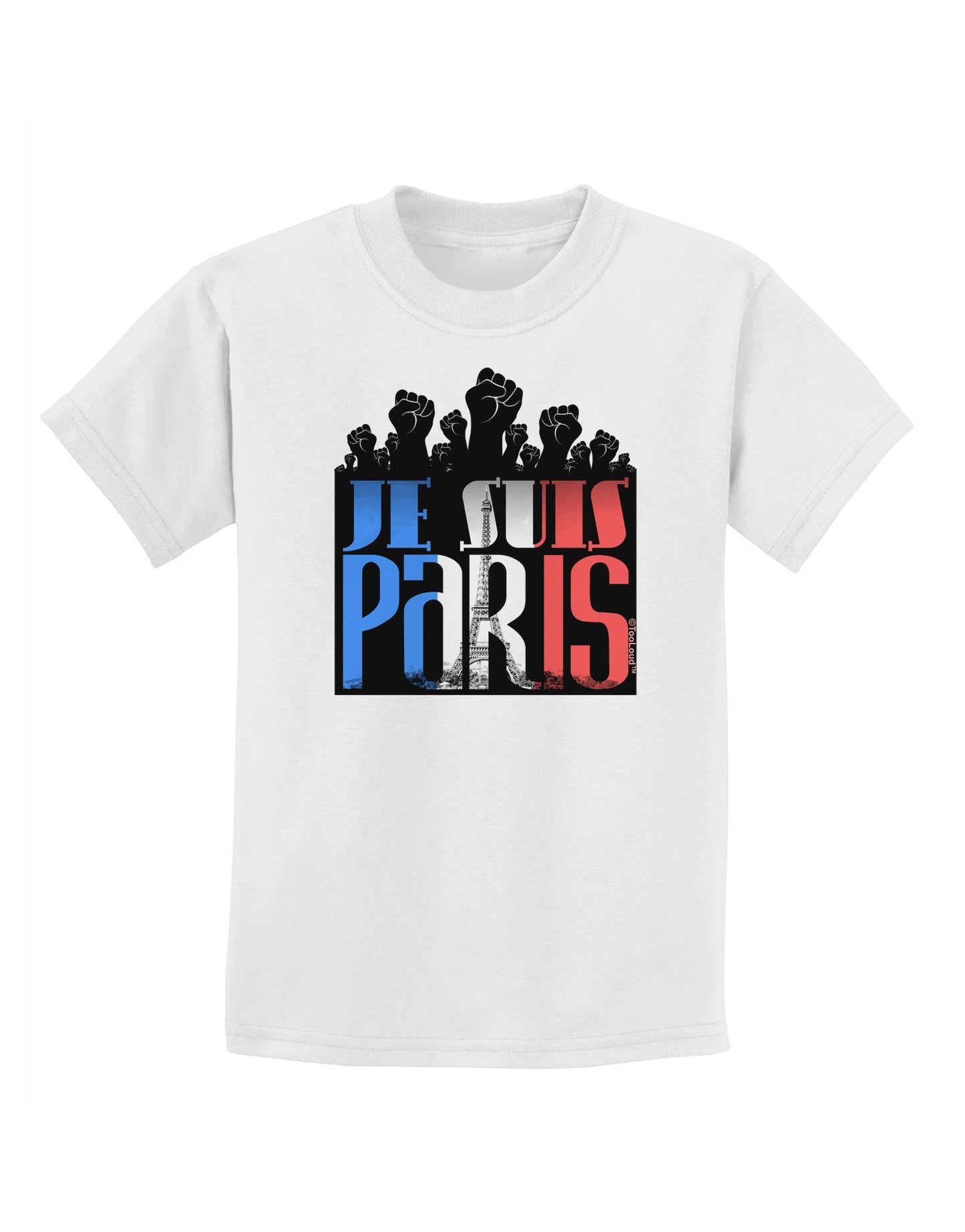 Je Suis Paris - Strong Childrens T-Shirt-Childrens T-Shirt-TooLoud-White-X-Small-Davson Sales
