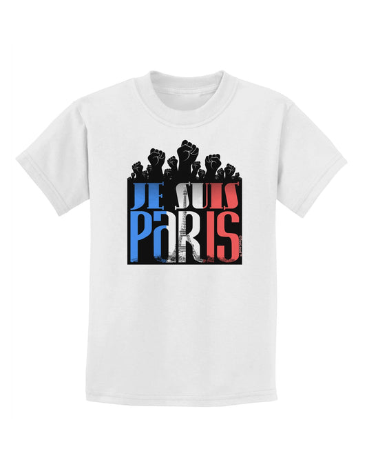 Je Suis Paris - Strong Childrens T-Shirt-Childrens T-Shirt-TooLoud-White-X-Small-Davson Sales