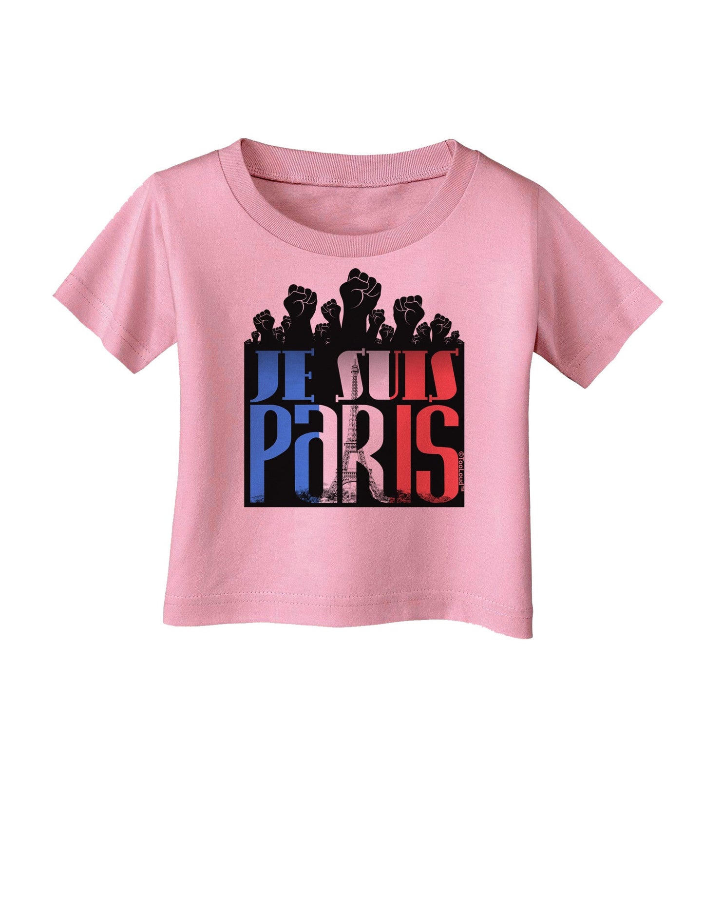 Je Suis Paris - Strong Infant T-Shirt-Infant T-Shirt-TooLoud-Candy-Pink-06-Months-Davson Sales