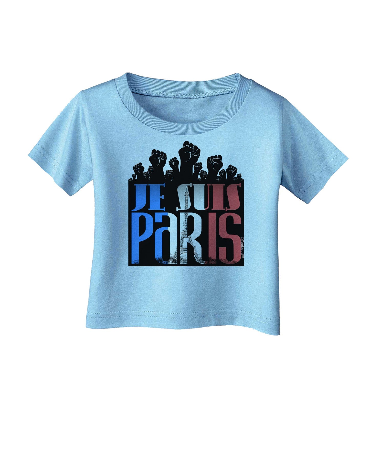 Je Suis Paris - Strong Infant T-Shirt-Infant T-Shirt-TooLoud-Aquatic-Blue-06-Months-Davson Sales