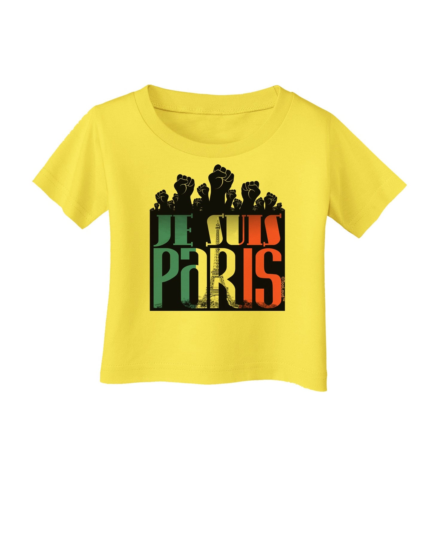 Je Suis Paris - Strong Infant T-Shirt-Infant T-Shirt-TooLoud-Yellow-06-Months-Davson Sales