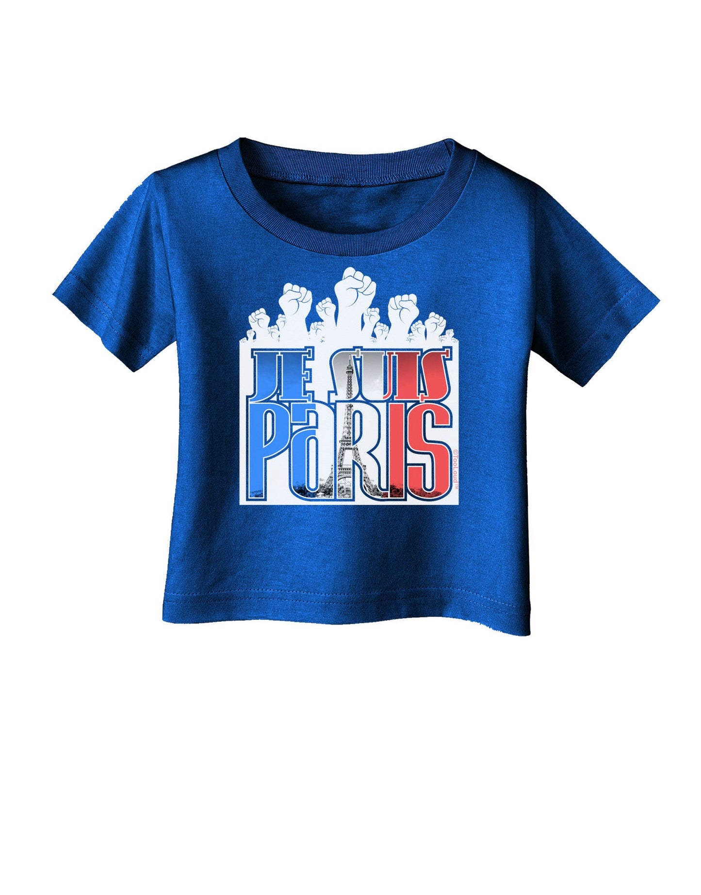 Je Suis Paris - Strong Infant T-Shirt Dark by-Infant T-Shirt-TooLoud-Royal-Blue-06-Months-Davson Sales