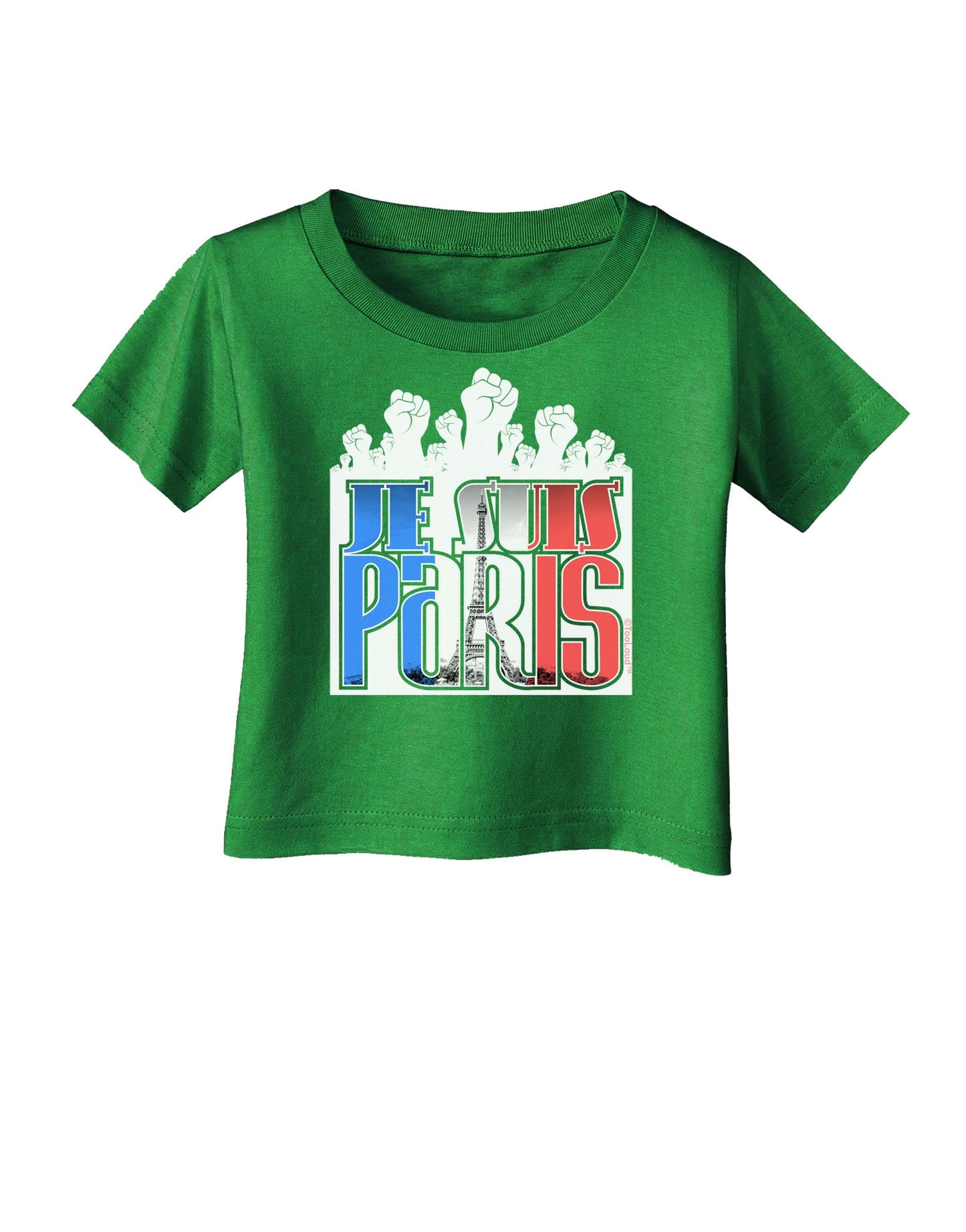 Je Suis Paris - Strong Infant T-Shirt Dark by-Infant T-Shirt-TooLoud-Clover-Green-06-Months-Davson Sales