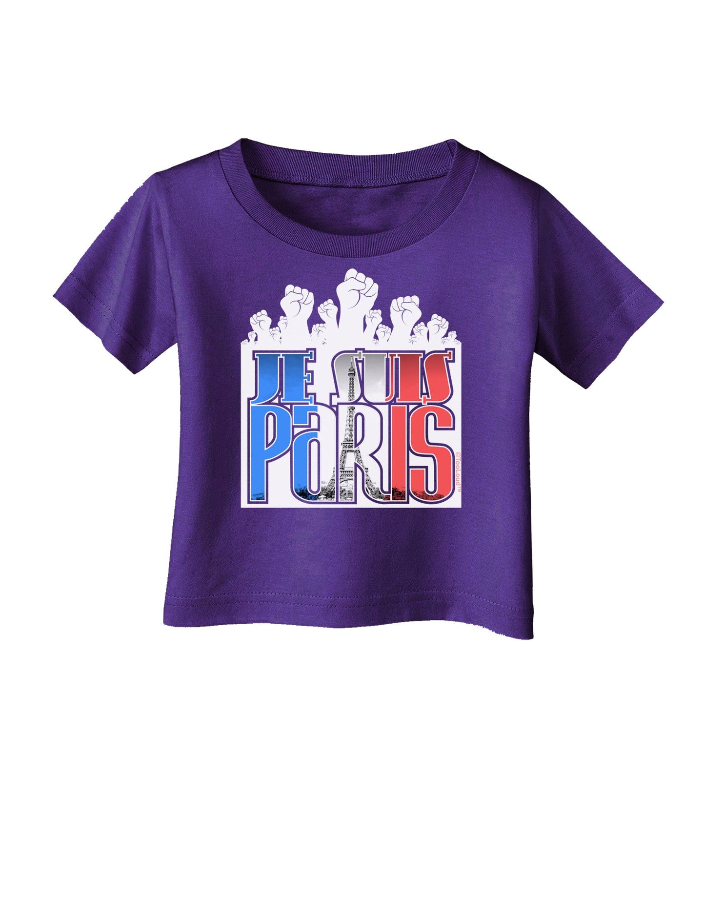 Je Suis Paris - Strong Infant T-Shirt Dark by-Infant T-Shirt-TooLoud-Purple-06-Months-Davson Sales