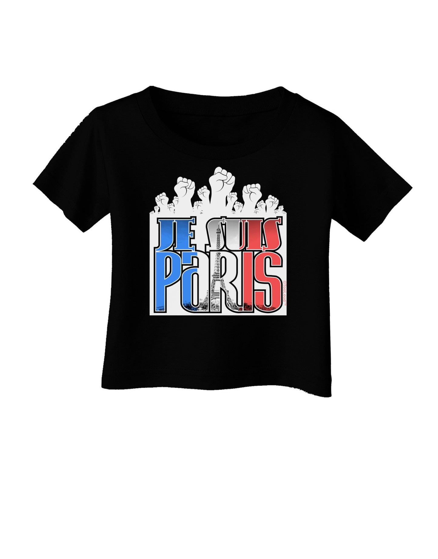 Je Suis Paris - Strong Infant T-Shirt Dark by-Infant T-Shirt-TooLoud-Black-06-Months-Davson Sales