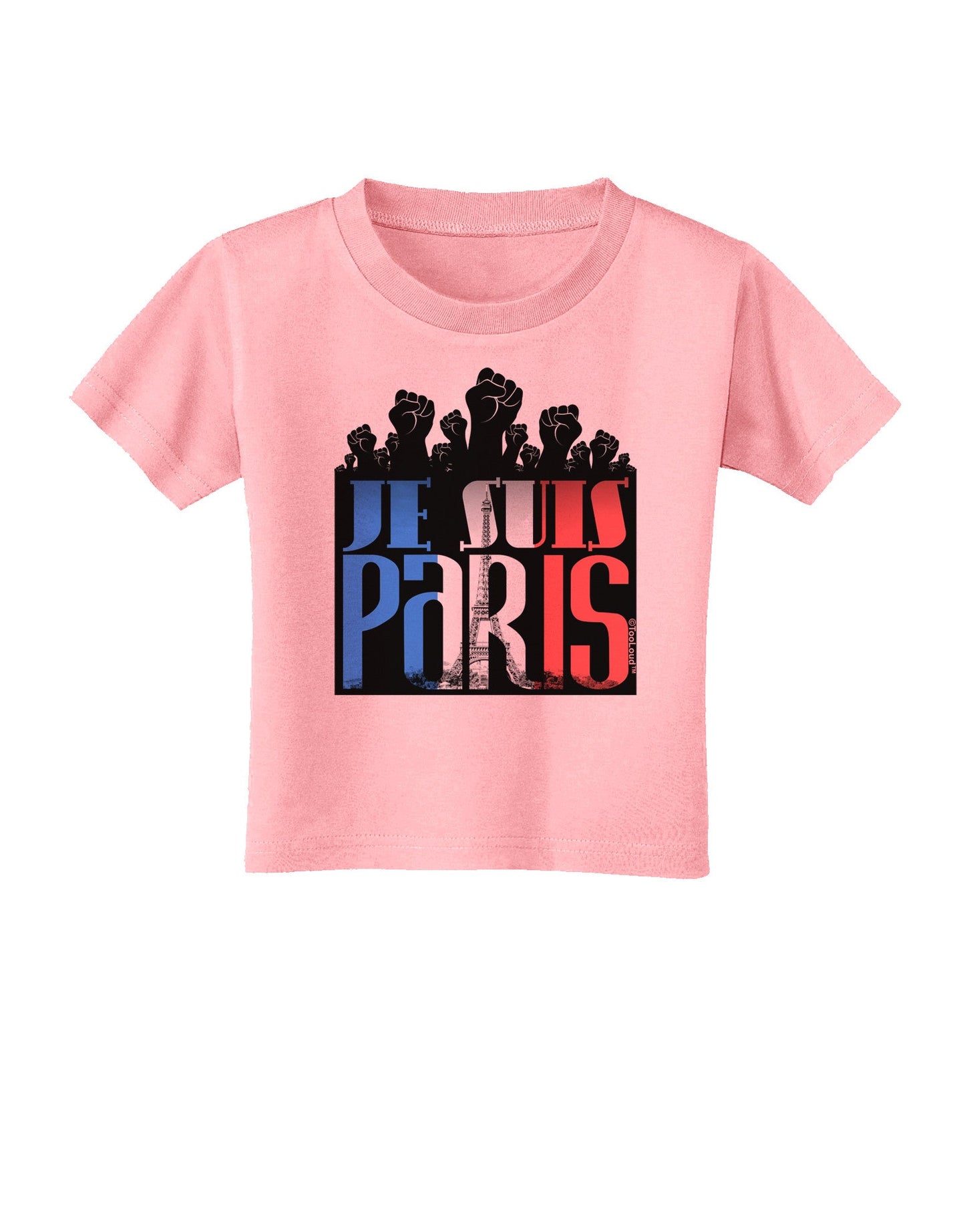 Je Suis Paris - Strong Toddler T-Shirt-Toddler T-Shirt-TooLoud-Candy-Pink-2T-Davson Sales