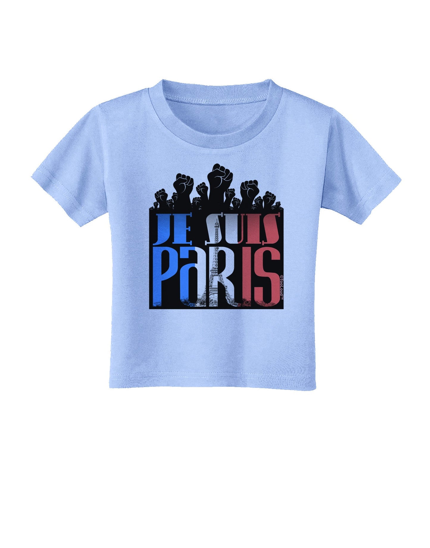 Je Suis Paris - Strong Toddler T-Shirt-Toddler T-Shirt-TooLoud-Aquatic-Blue-2T-Davson Sales