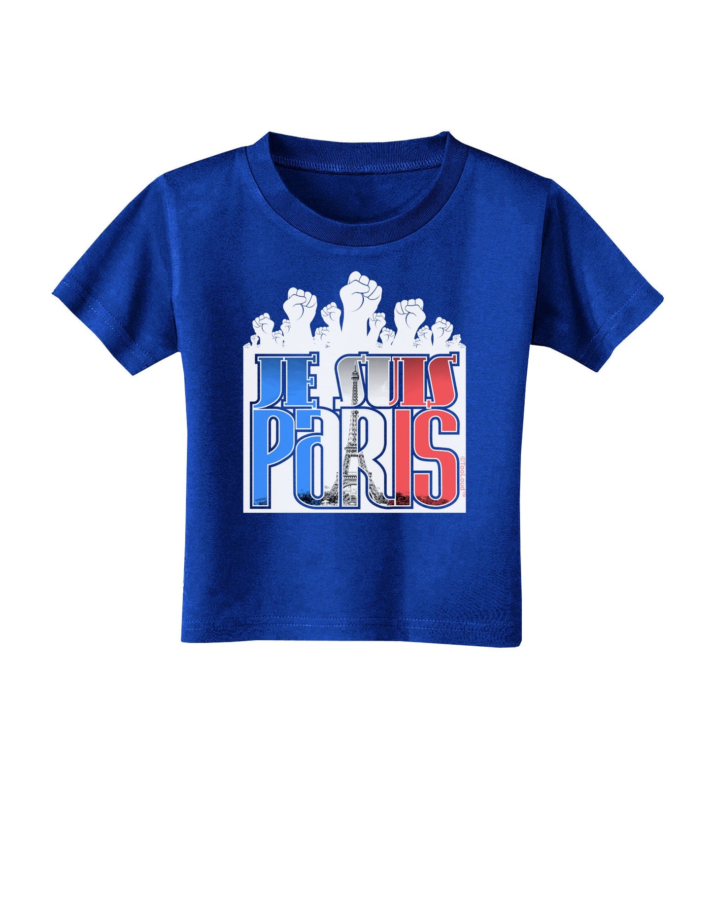 Je Suis Paris - Strong Toddler T-Shirt Dark by-Toddler T-Shirt-TooLoud-Royal-Blue-2T-Davson Sales