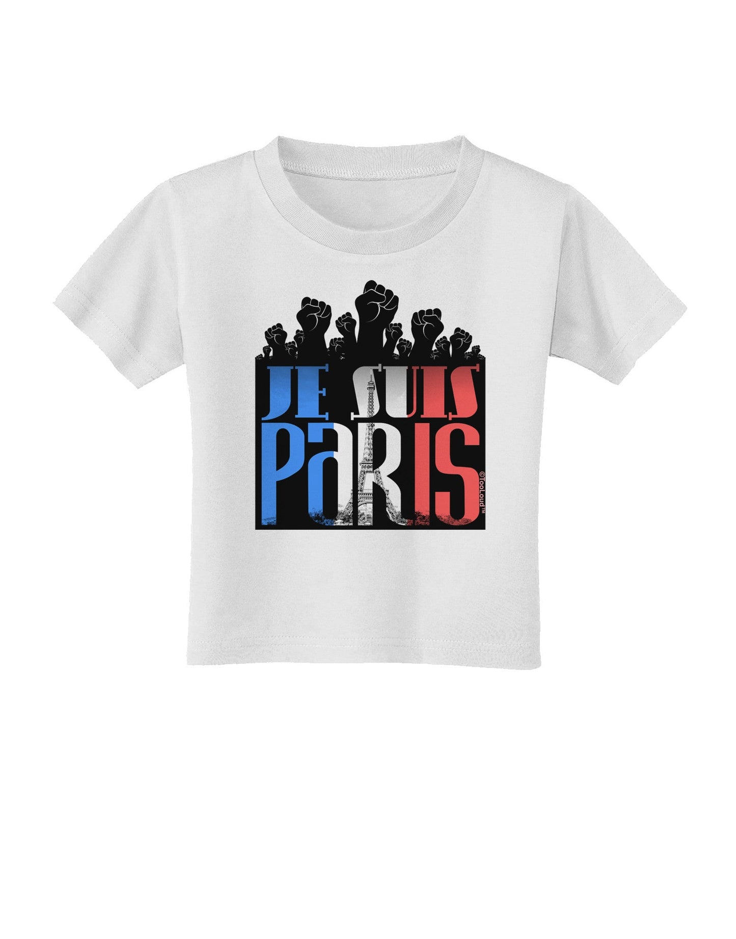 Je Suis Paris - Strong Toddler T-Shirt-Toddler T-Shirt-TooLoud-White-2T-Davson Sales