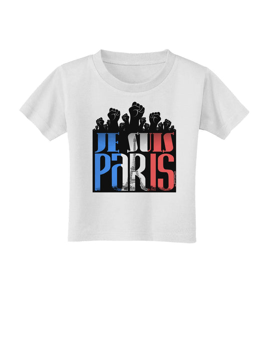 Je Suis Paris - Strong Toddler T-Shirt-Toddler T-Shirt-TooLoud-White-2T-Davson Sales