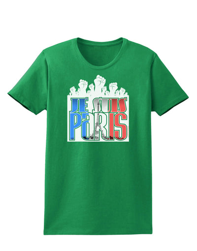 Je Suis Paris - Strong Womens Dark T-Shirt-TooLoud-Kelly-Green-X-Small-Davson Sales